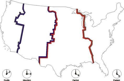 Printable US Time Zone Maps - World Time Zones