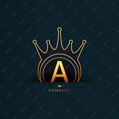 Premium Vector | Luxury crown logo design with a unique background