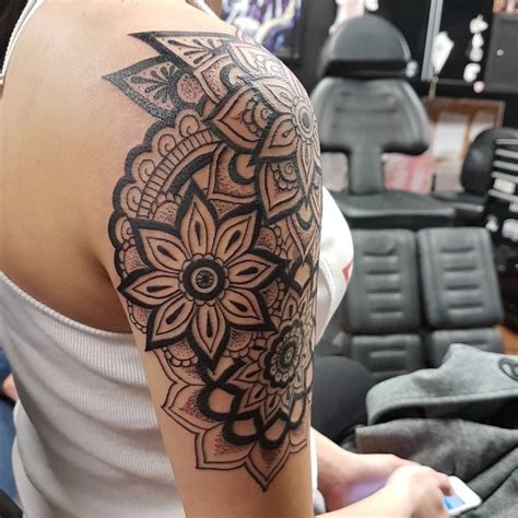 half sleeve mandala tattoo #TattooIdeasInspiration | Mandala tattoo sleeve, Half sleeve tattoo ...