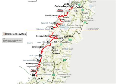 Scenic route in Norway - Driving through Helgelandskysten