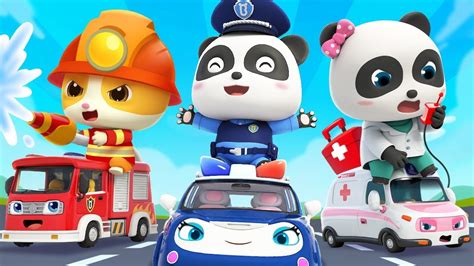 Fire Truck, Police Car, Ambulance In Surprise Eggs | Nursery Rhymes | Kids Cartoon | BabyBus ...