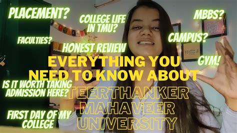 TEERTHANKER MAHAVEER UNIVERSITY college review#tmu # ...