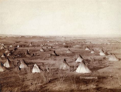 The Sioux Nation of Native Americans Teepees Spread Across the Great ...