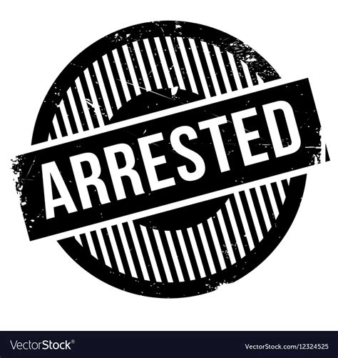 Arrested rubber stamp Royalty Free Vector Image