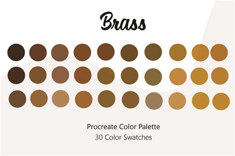 Brass Procreate Color Palette Graphic by PW Digital Designs · Creative ...