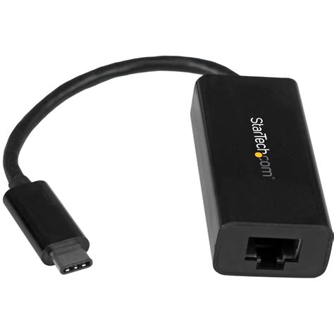 StarTech.com USB C to Gigabit Ethernet Adapter, Thunderbolt 3, 10/100 ...