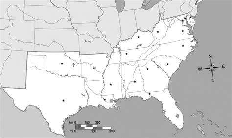 Southeast Map With Capitals And States - Printable Map