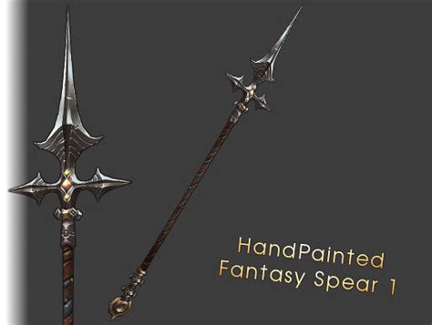 Hand Painted Fantasy Weapons - Spear 1 | 3D 무기 | Unity Asset Store