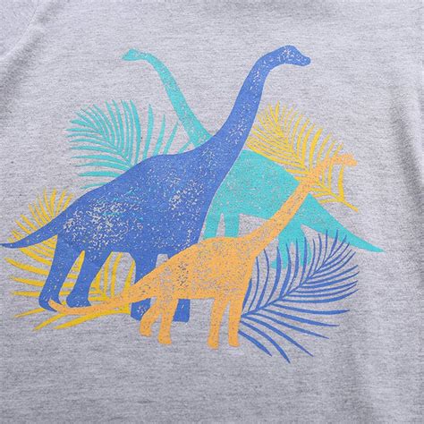 1-6Years,SO-buts Children Kids Baby Boys Summer Tracksuit Cartoon Dinosaur Print Tops T-Shirt ...