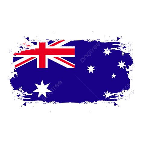 Australia Flag Vector Hd Images, Australia Brush Stroke Flags Free Vector, Australia Brush Flag ...