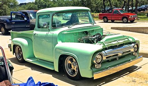 Custom 1956 Ford F-100 Pickup at Mercury Charlie’s | ATX Car Pictures ...