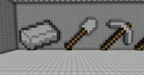 Iron Items Pixel Art Minecraft Project