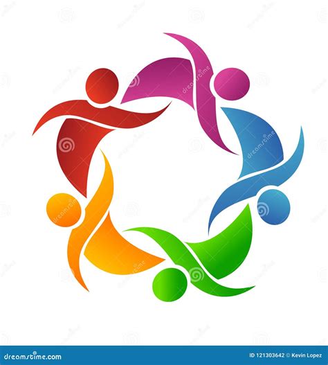 Teamwork Group of Friends Logo Stock Vector - Illustration of family ...