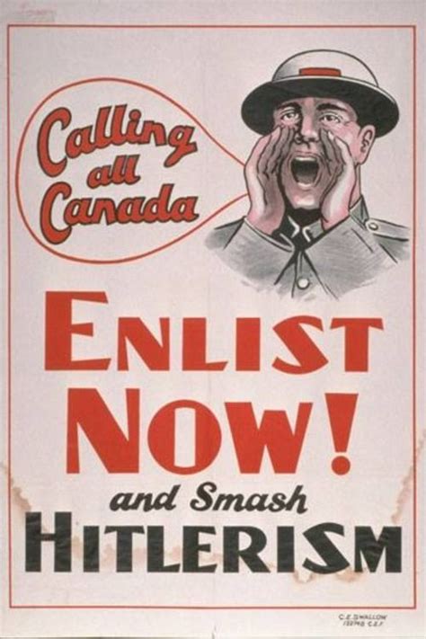 Canadian WWII Recruitment Poster...mar16 | Wwii posters, Wwii ...