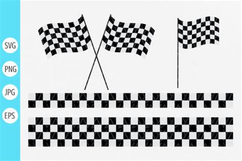 Checkered Flag Svg Bundle Graphic by DesignstyleAY · Creative Fabrica