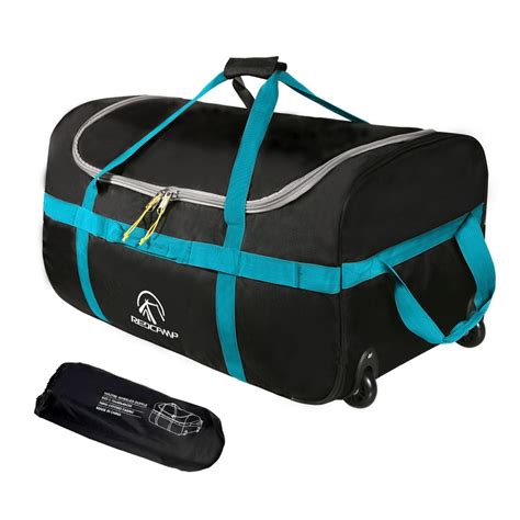 REDCAMP 26'' 85L Foldable duffle bag with wheels, 1680D Oxford ...