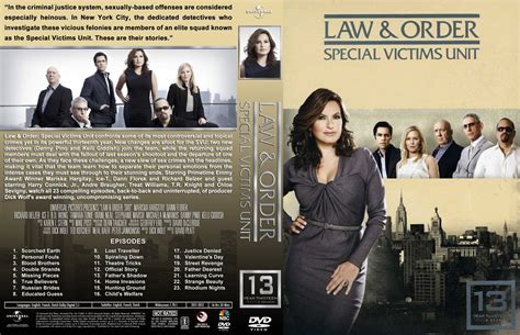 Law & Order: SVU - Season 13 - TV DVD Custom Covers - SVU-13 lg :: DVD Covers