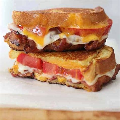 Bacon Tomato Grilled Cheese | Recipes, Food, Yummy food