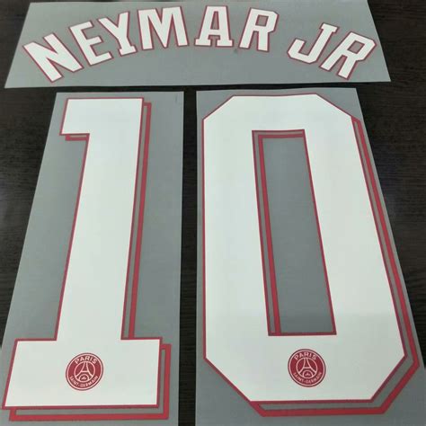 2021/22 PSG NEYMAR JR #10 Home Jersey UCL Fonts