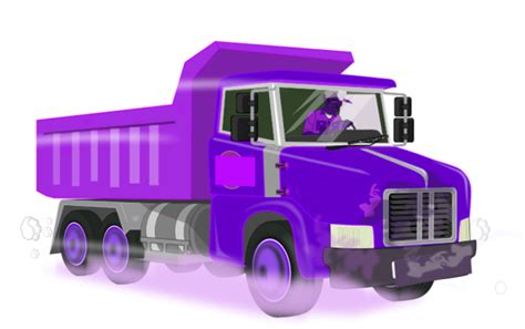 purple dump truck clip art - Clip Art Library