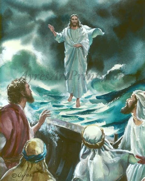 Christ Walking On Water Art – Warehouse of Ideas