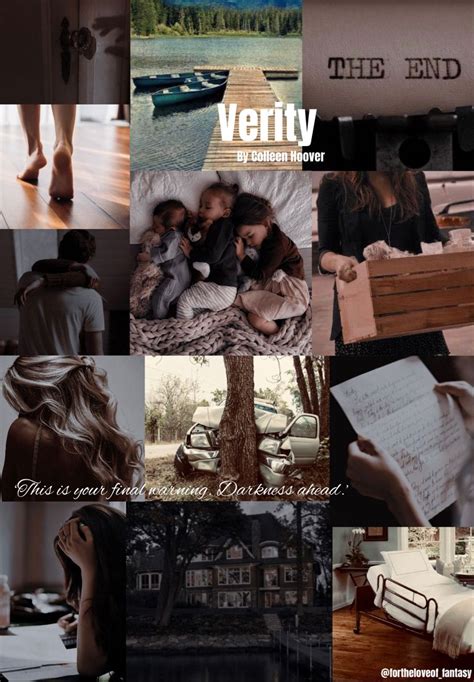 Verity by Colleen Hoover Book Aesthetic Colleen Hoover Quotes, Colleen Hoover Books, Film Books ...