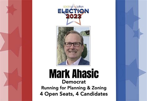 Election 2023: Meet the Candidate — Mark Ahasic (D), DTC Endorsed Candidate for P&Z - Good ...