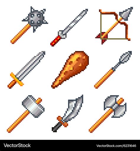 Pixel Art Weapons