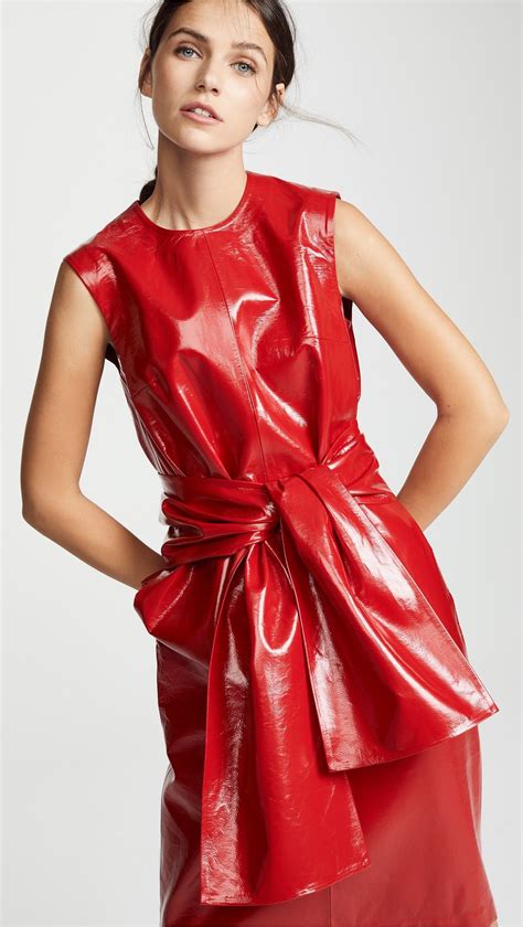 MSGM Faux Leather Dress | Leather dresses, Faux leather dress, Leather ...