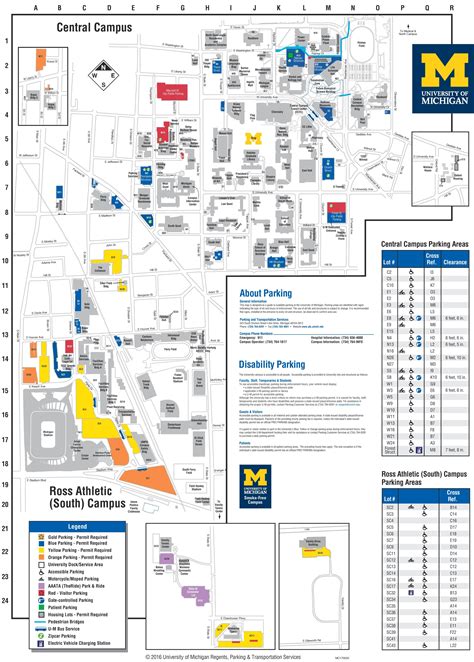 University Of Michigan Campus Map Pdf | map of interstate