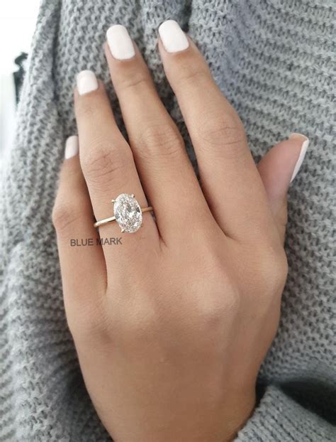 2.50 Carat Oval Diamond Engagement Ring14k Yellow Gold | Etsy