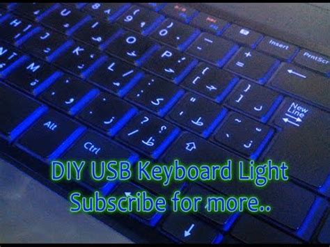 DIY USB Keyboard led Light for Your Laptop (Backlit Effect) - YouTube