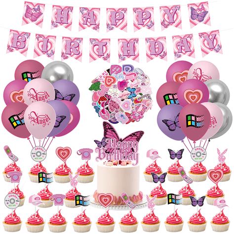 Bộ sưu tập y2k party decorations để tổ chức tiệc thời trang Y2K thật đặc biệt