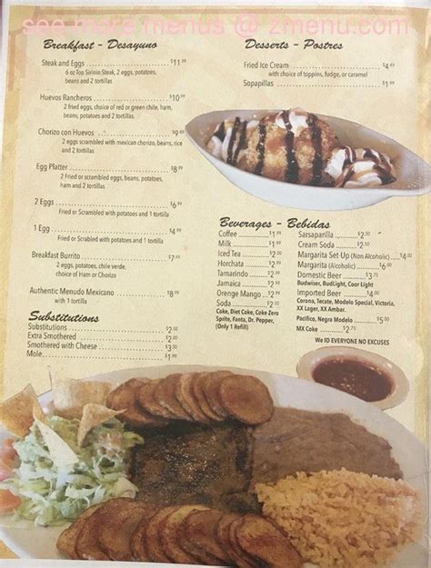 Online Menu of La Puente Centerville Restaurant, Centerville, Utah ...