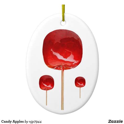 Candy Apples Ceramic Ornament | Zazzle