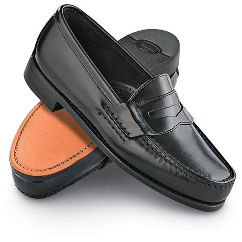 Men's Dexter® Penny Loafer Dress Shoes, Black - 118560, Dress Shoes at ...