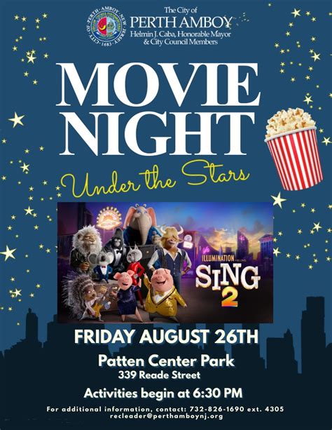 Movie Night Under the Stars - Perth Amboy Now