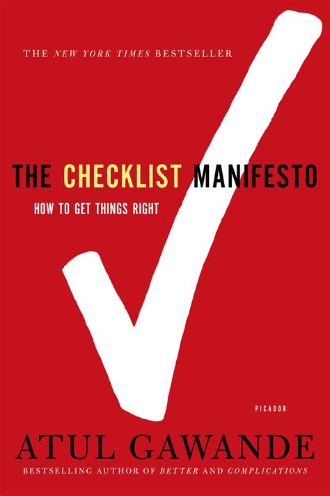 Checklist manifesto – life in progress