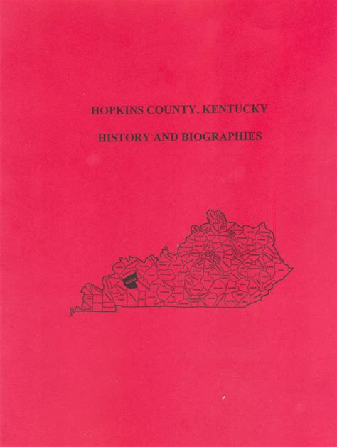 Hopkins County Kentucky History and Biographies - Southern Genealogy Books