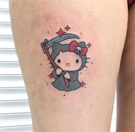 170 Cutest Hello Kitty Tattoo Designs (2023) - TattoosBoyGirl Cute Tiny ...