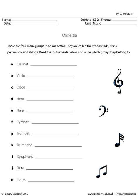 13 Music Printable Worksheets ideas | worksheets, printable worksheets, music