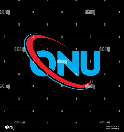 ONU logo. ONU letter. ONU letter logo design. Initials ONU logo linked ...