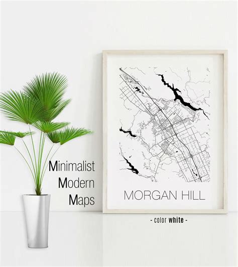 Morgan Hill California Morgan Hill CA Map Morgan Hill Map - Etsy