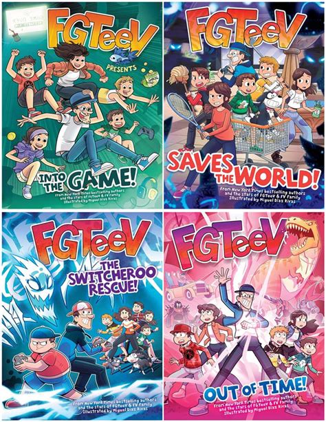 FGTeeV Series 4 Books Set (Hardcover Edition) - Into the Game!, Saves ...