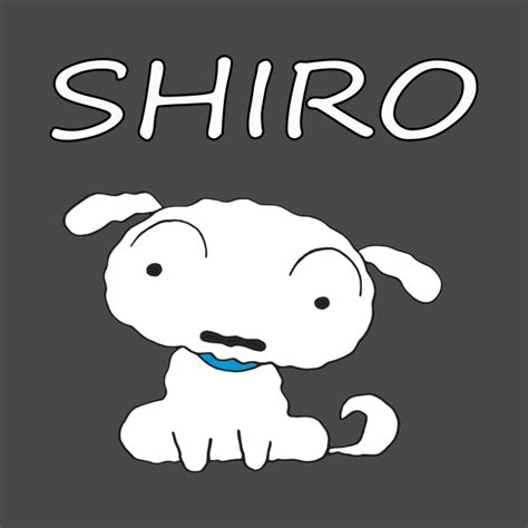 Shiro Shinchan pet dog Crayon Shin chan - Crayon Shin Chan - T-Shirt | TeePublic