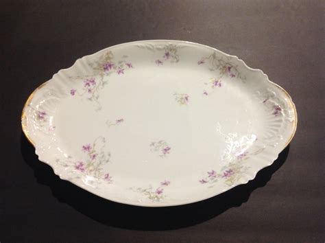 Theodore Haviland, Limoges, France Platter With Purple Floral Design - Etsy | Platters, Floral ...