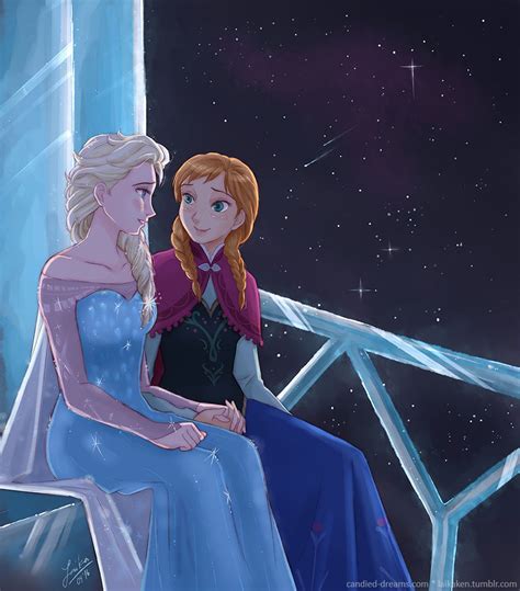 Frozen - Queen Elsa x Princess Anna - Elsanna | Disney princess art ...