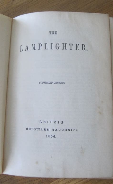 The Lamplighter by Cummins, Maria Susanna: Near Fine Hardcover (1854) | Random Books