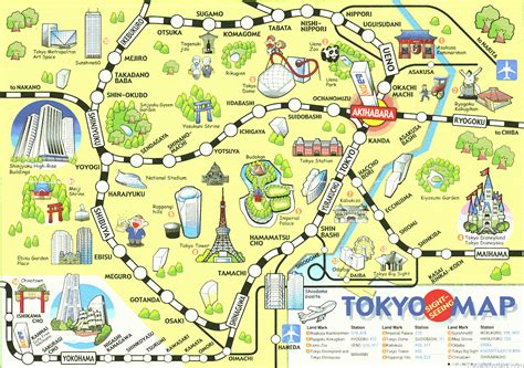 Tokyo Map | Japan Visitor Japan Travel Guide - TravelsFinders.Com