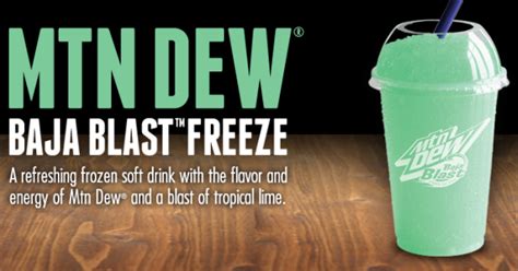 News: Taco Bell - New Mtn Dew Baja Blast Freeze | Brand Eating